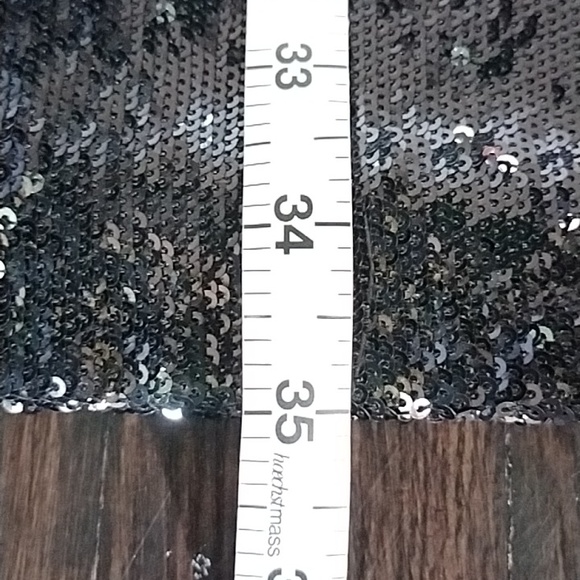 FRENCH CONNECTION Stretchy Black Sequin Mini Dress - Perfect for NYE - Picture 6 of 8
